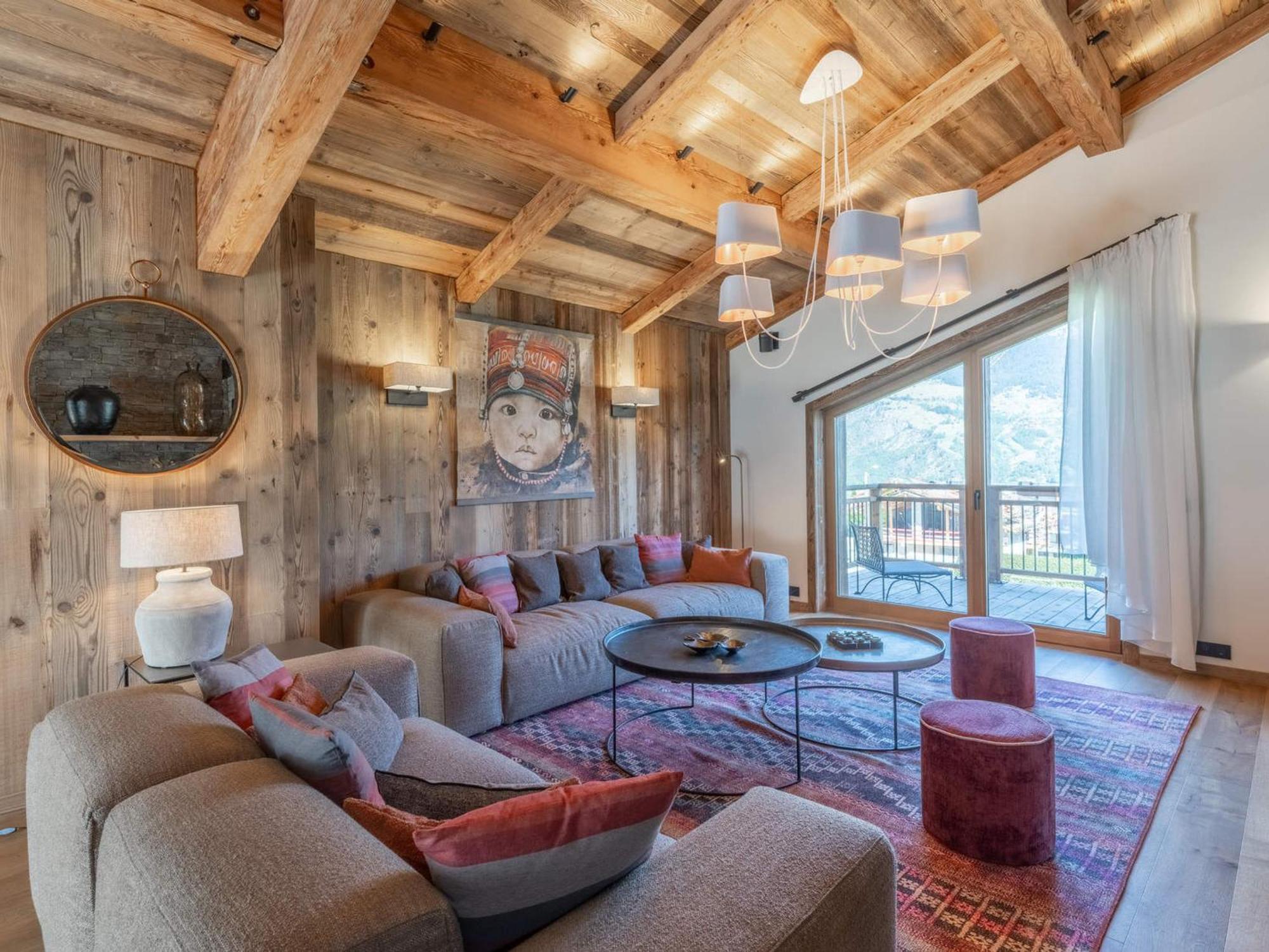 Chalet Familial Avec Et Sauna A Courchevel, Proche De La Telecabine Et Des Commodites. - Fr-1-568-36 *